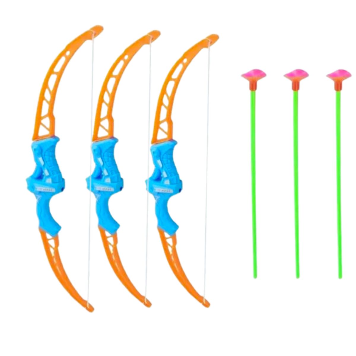 Kit 3 Arcos E Flechas Infantil Sortido Arqueiro - Ark Toys Kit 3 Arcos E Flechas Infantil Sortido Arqueiro - Ark Toys